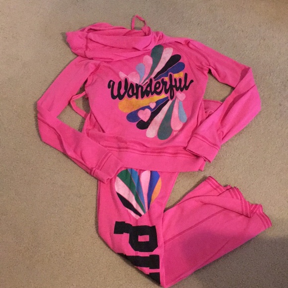 PINK Victoria's Secret Pants - NEW Victoria’s Secret Pink hoodie and pants set